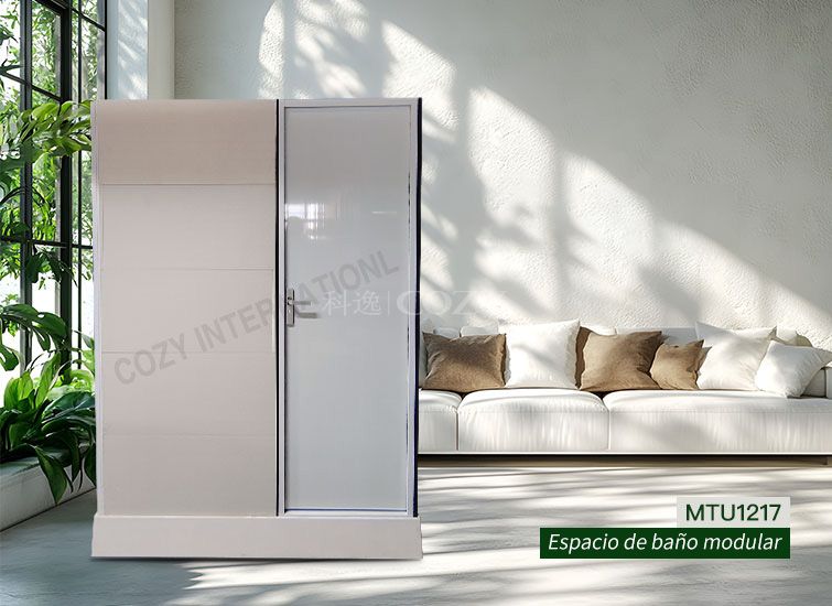 Modular todo en un baño inodoro para hoteles (MTU1217)