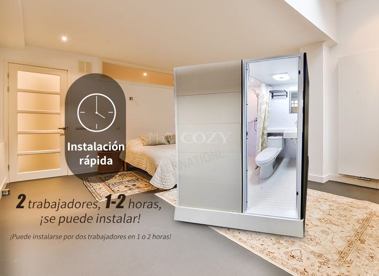 Modular todo en un baño inodoro para hoteles (MTU1217)