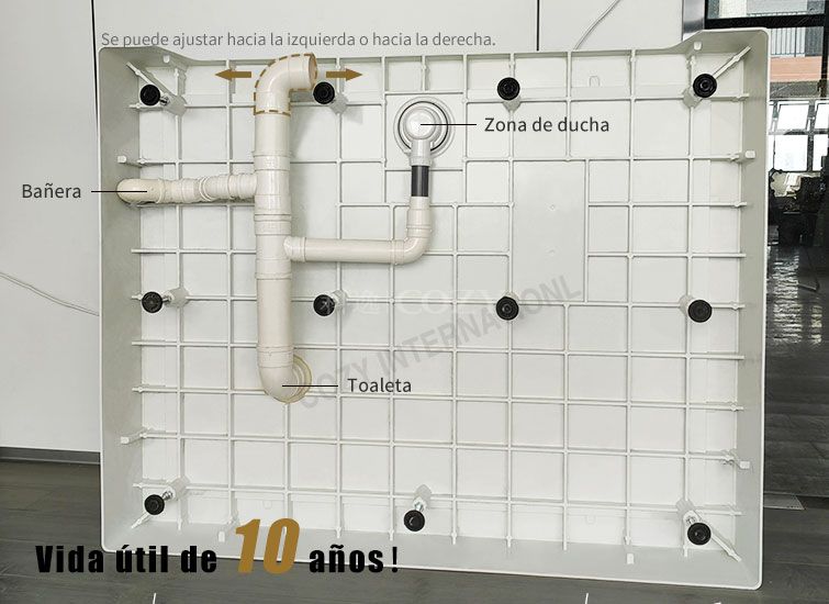 Toaleta modular de alta calidad impermeable para baño con suelo moldeado en SMC
