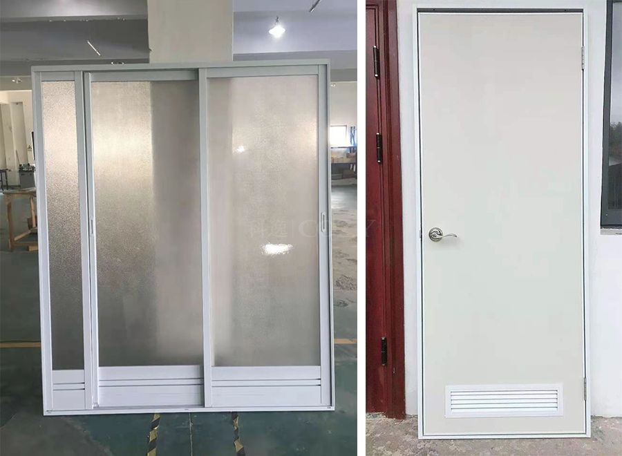 Puerta de baño ABS impermeable, fabricación china de puertas de baño