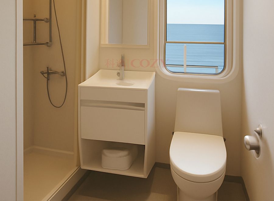 Unidades de baño, unidad prefabricada para baños en proyectos de buques cruceros