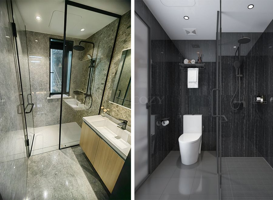 Unidades prefabricadas de baño con inodoro de buena calidad, fabricadas en China (BUX1518)