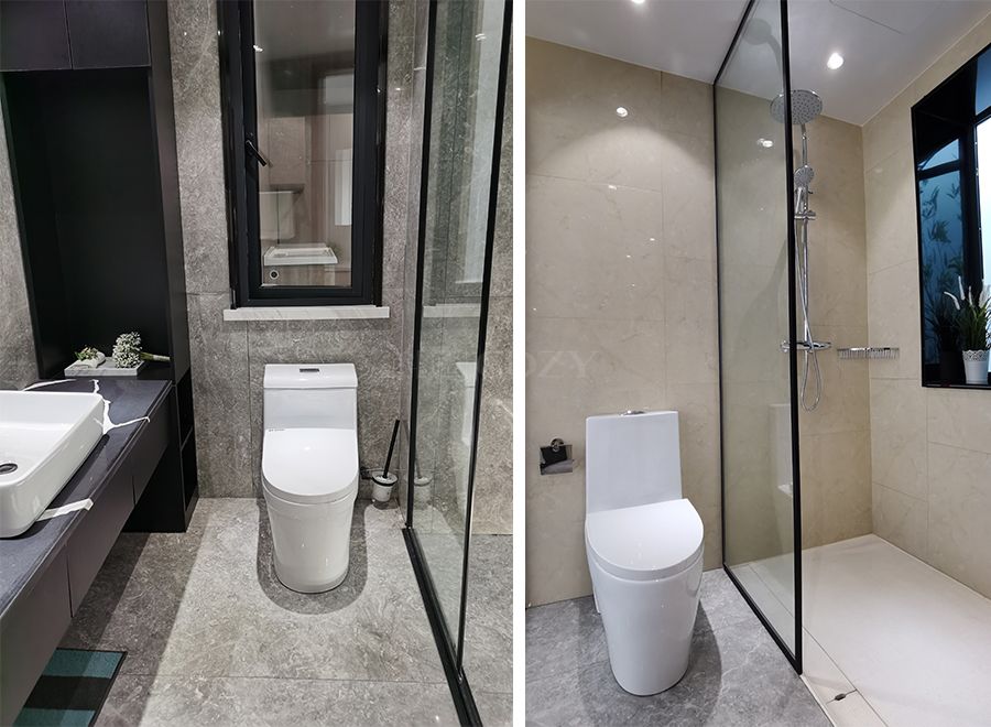 Diseños prefabricados de cabinas de baño integradas todo en uno (BUX1618)