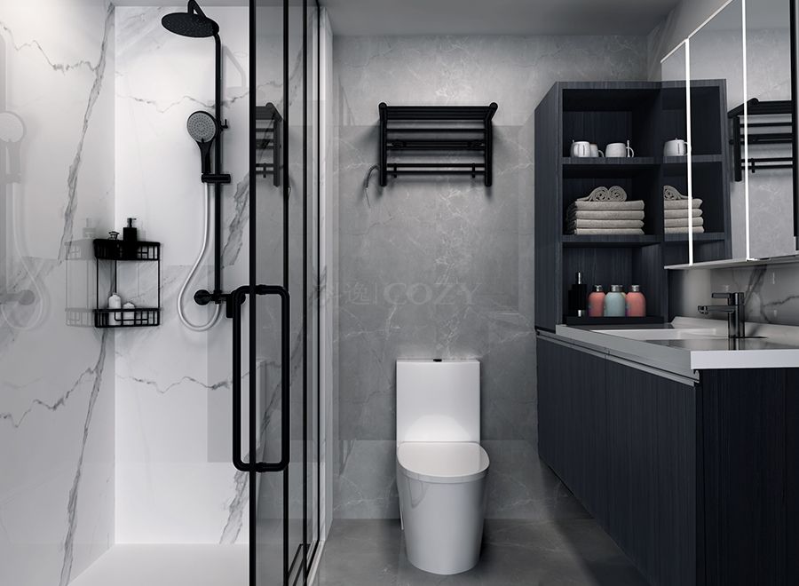 Unidad modular de ducha y baño prefabricada, resistente y ligera (BUX1624)