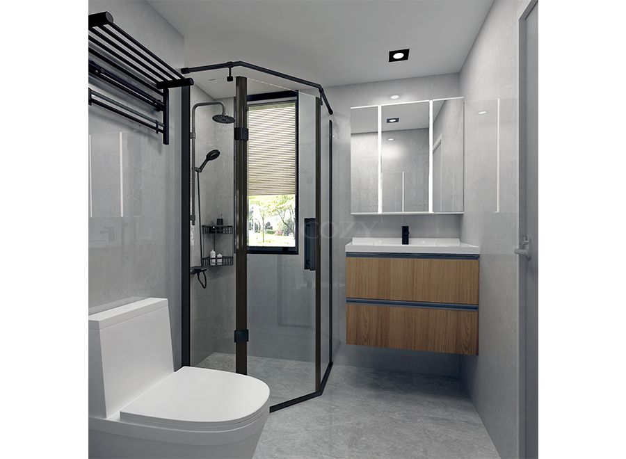 Baño de instalación rápida, unidad prefabricada integral (BUX1721)