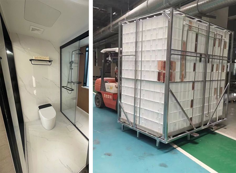 Unidad de baño prefabricada impermeable japonesa (BUH1216)