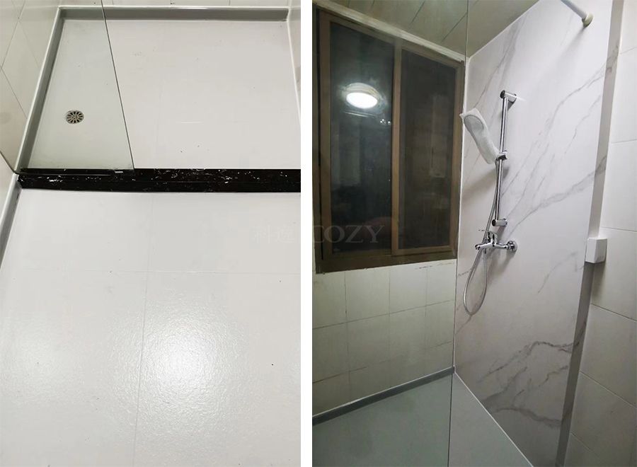 Unidad de baño prefabricada SMC con moldura, unidad completa para baño (BUH1216)