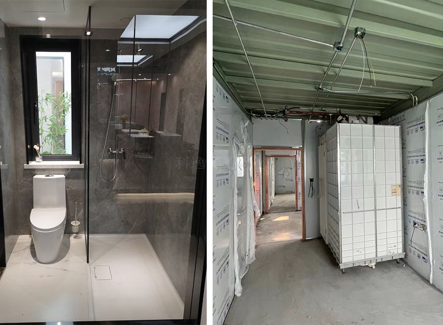 Venta caliente de unidades completas prefabricadas para baño, inodoro prefabricado para hoteles (BUH1416)