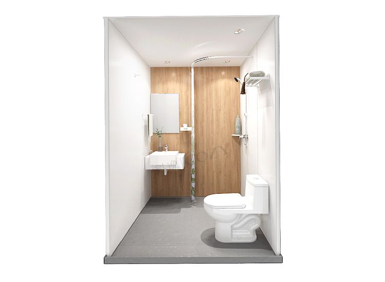 Baño modular prefabricado de alta gama, unidad integral para baño (BUL1616)