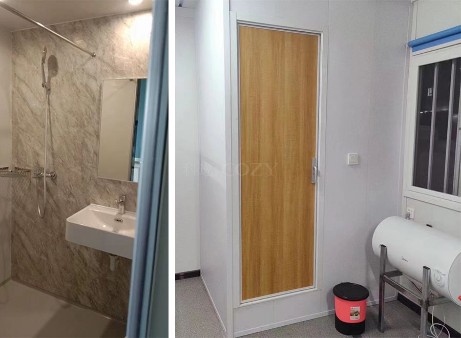Unidades prefabricadas ligeras para baños, ideales para apartamentos de hoteles, con baño y ducha integrados (BUL1418)