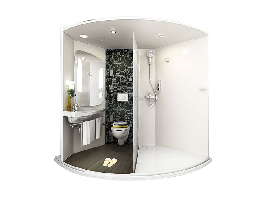 Unidad de baño prefabricada, unidad integral para baño (BUL1720-yihe)