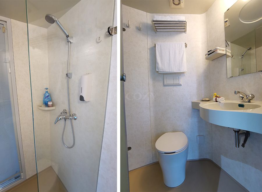 Modulo prefabricado completo para baño y ducha, modelo de venta rápida (BUL1218)