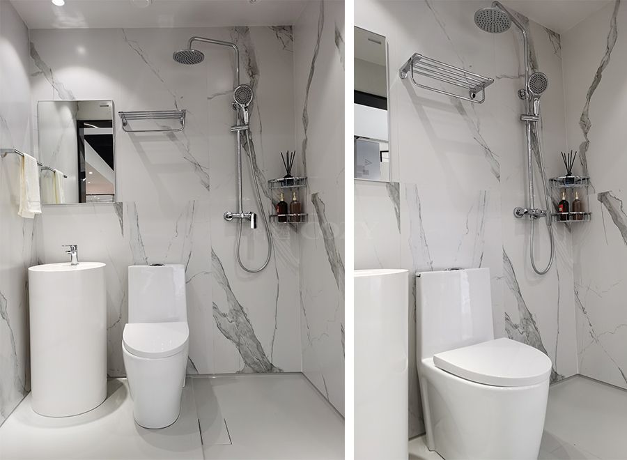 Modulo prefabricado completo para baño y ducha, modelo de venta rápida (BUL1218)