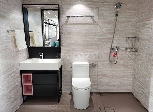 Unidades prefabricadas de baño con inodoro y ducha marinas de buena calidad (BUE1224)