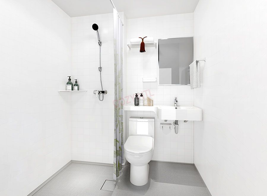 Inodoro prefabricado para baño, unidades de baño prefabricadas (BUL1220)