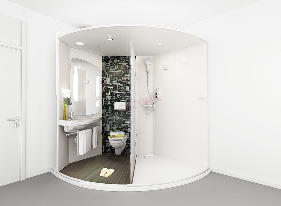 Unidad de baño prefabricada, unidad integral para baño (BUL1720-yihe)