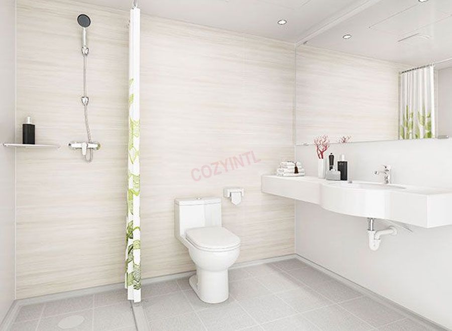 Bañeras prefabricadas de diseño sencillo con unidades modulares para inodoro en contenedor (BUL1624)