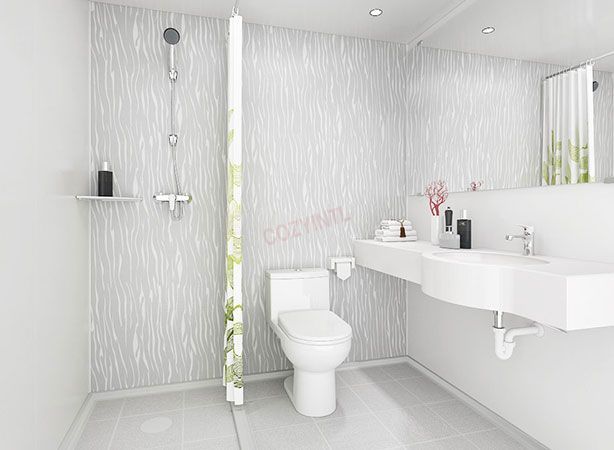 Unidad sanitaria prefabricada de buena calidad, unidad integral para baño en hoteles (BUL1620)