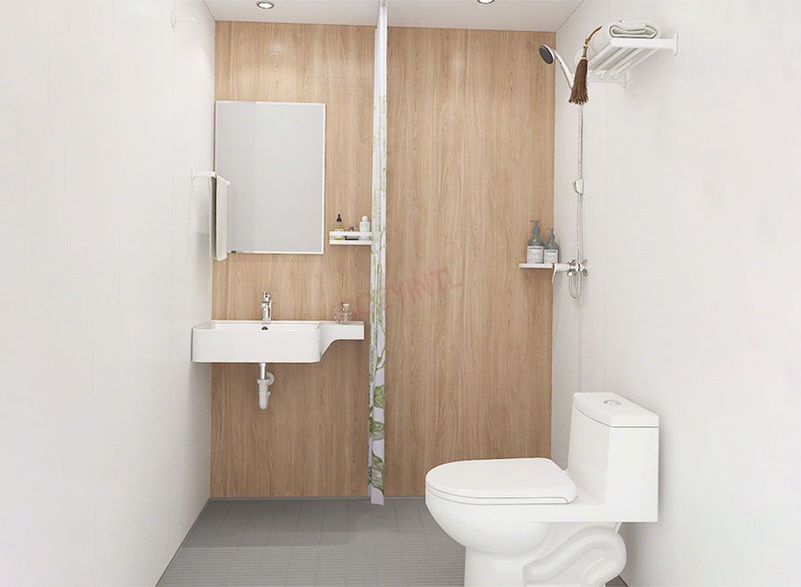 Unidad de baño prefabricada en paquete plano (BUL1416)