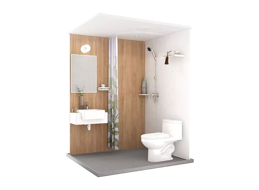 Unidad de baño prefabricada en paquete plano (BUL1416)
