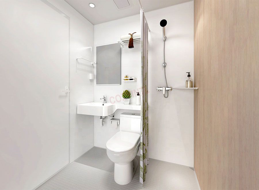 Unidad de baño prefabricada, unidad integral para el mercado de Malasia (BUL1116)