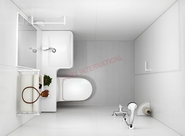 Unidades de baño simples, todo en uno