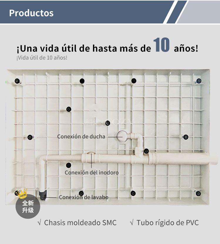 Unidad de baño preferente unidad de baño modular (MTU1219)