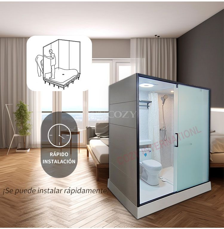 Unidad de baño preferente unidad de baño modular (MTU1219)