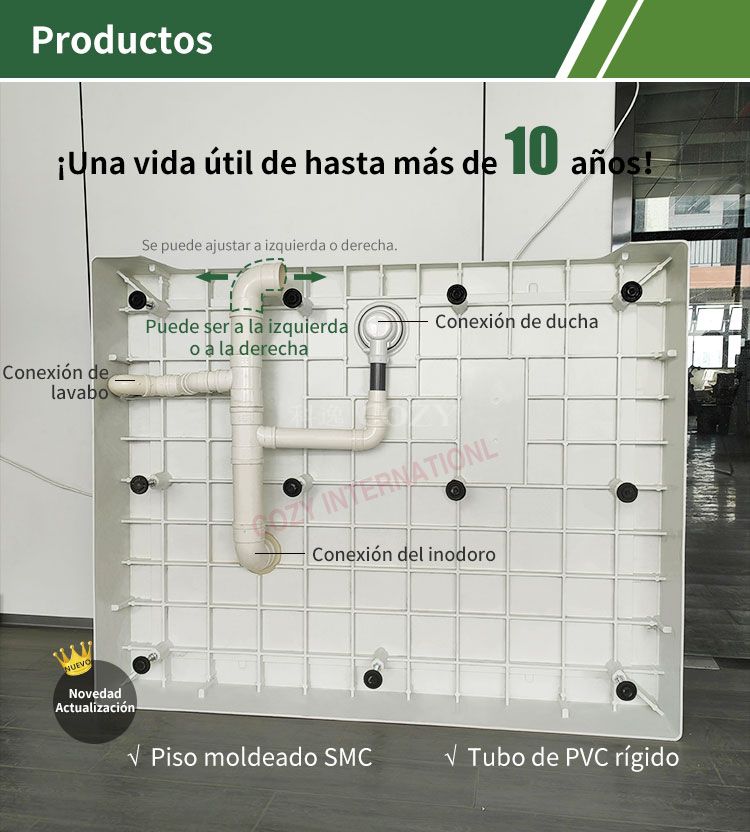 Modular todo en un baño inodoro para hoteles (MTU1217)
