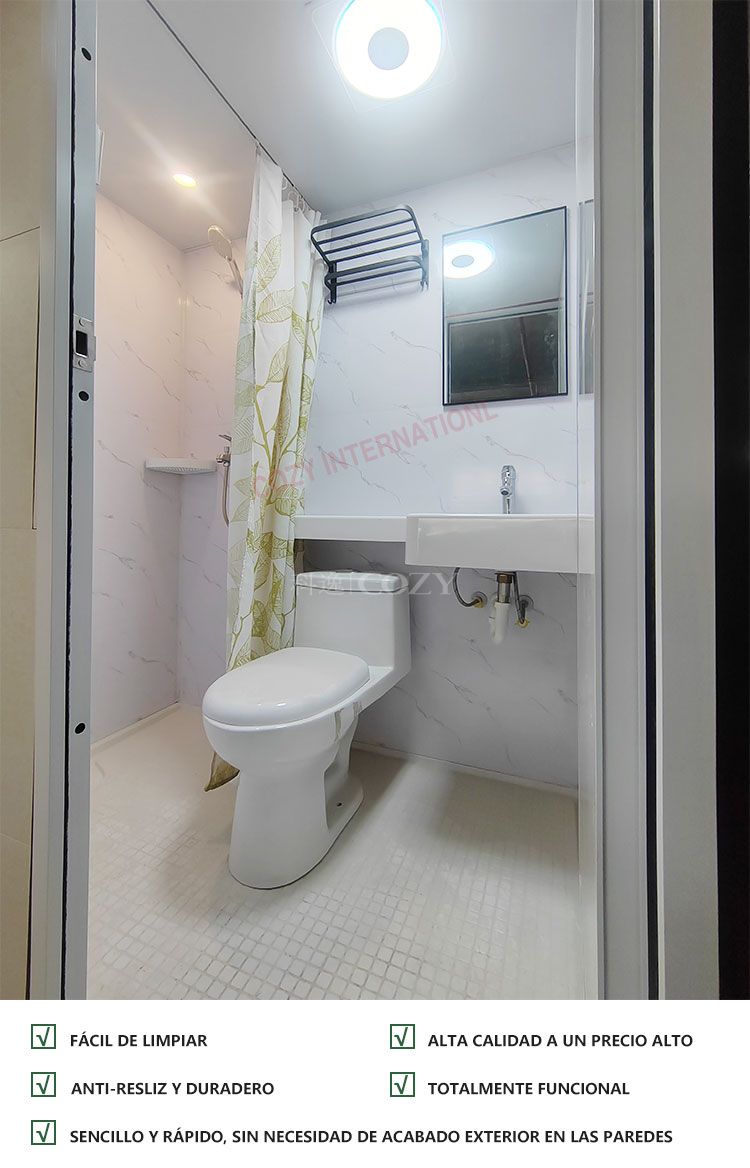 Modular todo en un baño inodoro para hoteles (MTU1217)