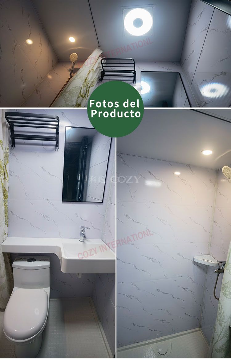 Modular todo en un baño inodoro para hoteles (MTU1217)