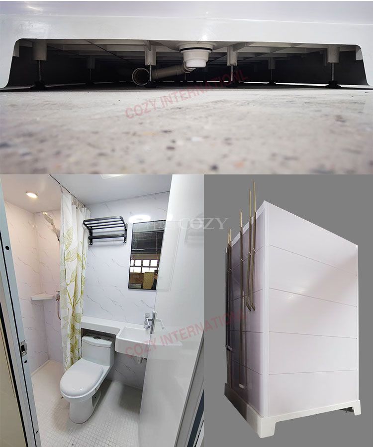 Modular todo en un baño inodoro para hoteles (MTU1217)
