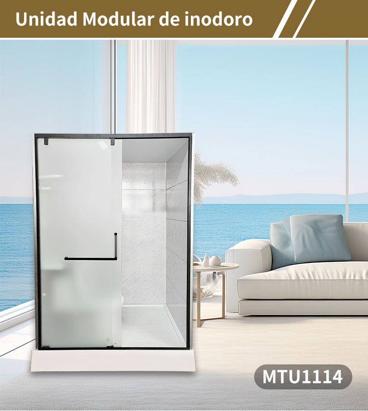 Toaleta modular de alta calidad impermeable para baño con suelo moldeado en SMC