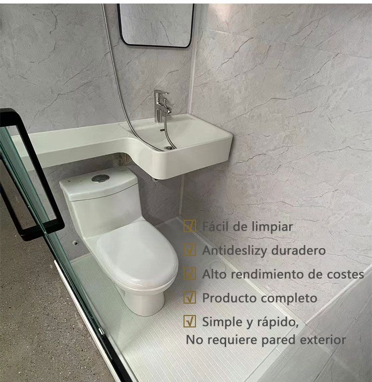 Toaleta modular de alta calidad impermeable para baño con suelo moldeado en SMC