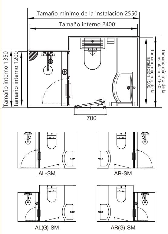 Unidades prefabricadas de baño con inodoro de buena calidad, fabricadas en China (BUX1518)