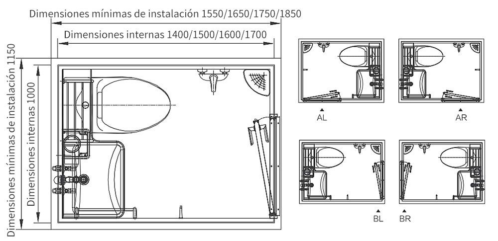 Instalación sencilla de unidades prefabricadas para baños integrados en hoteles