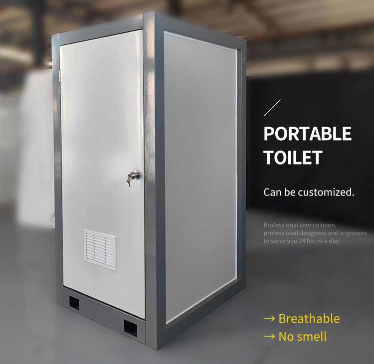 Toilette móvil portátil de pequeño tamaño para exteriores, con función de lavado y defecación, fácil de instalar