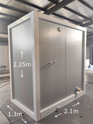 Toilette portátil multifuncional con doble puerta, estable y móvil, para uso exterior